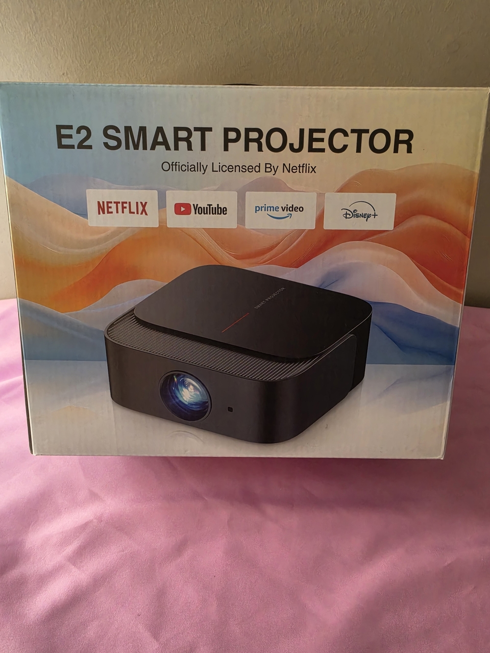 New DBPOWER E2 Smart Projector - Officially Licensed Netflix & YouTube Open Box